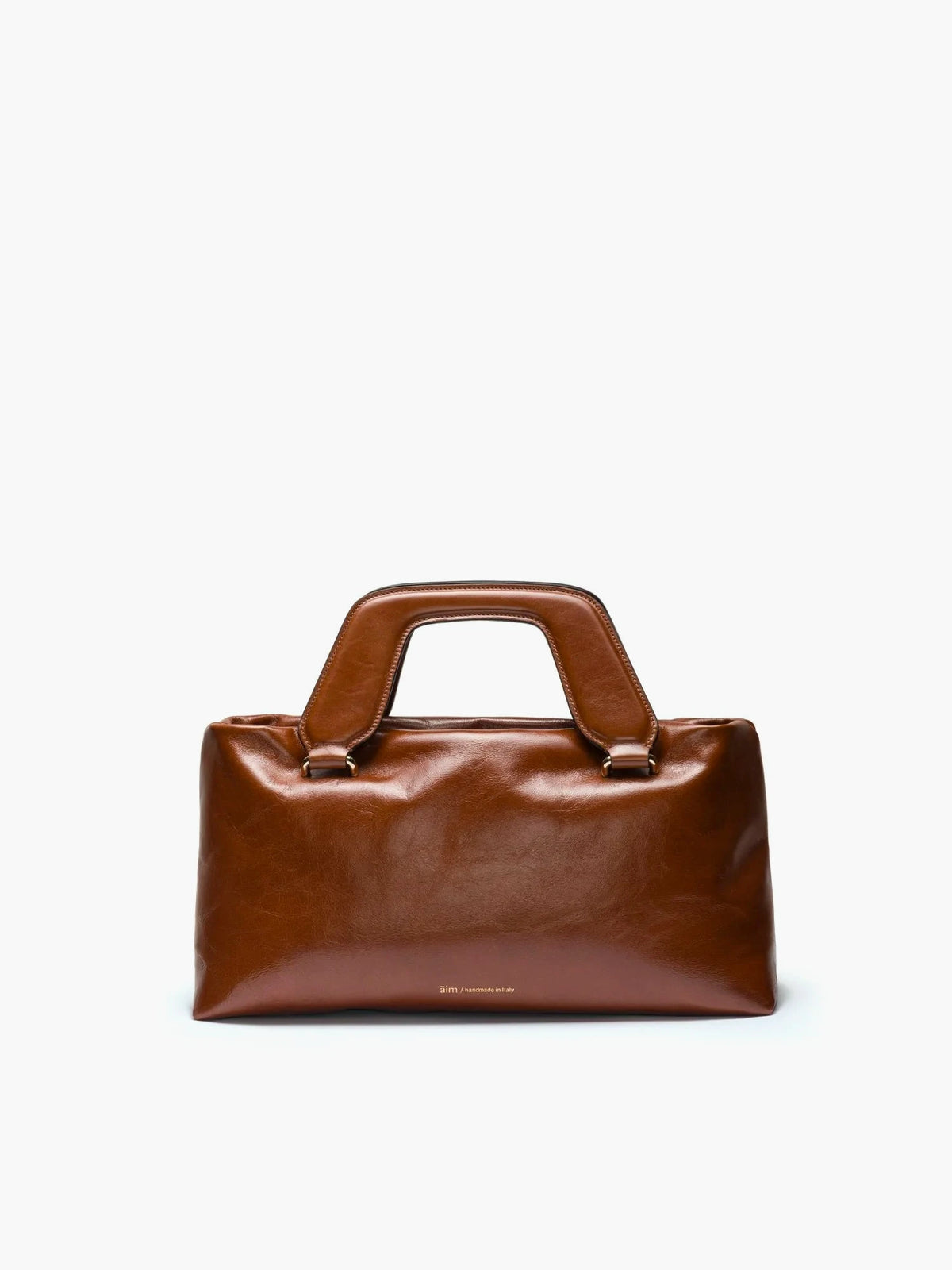 Alice Large Crinkled Brandy Bag - āim / Handmade in Italy