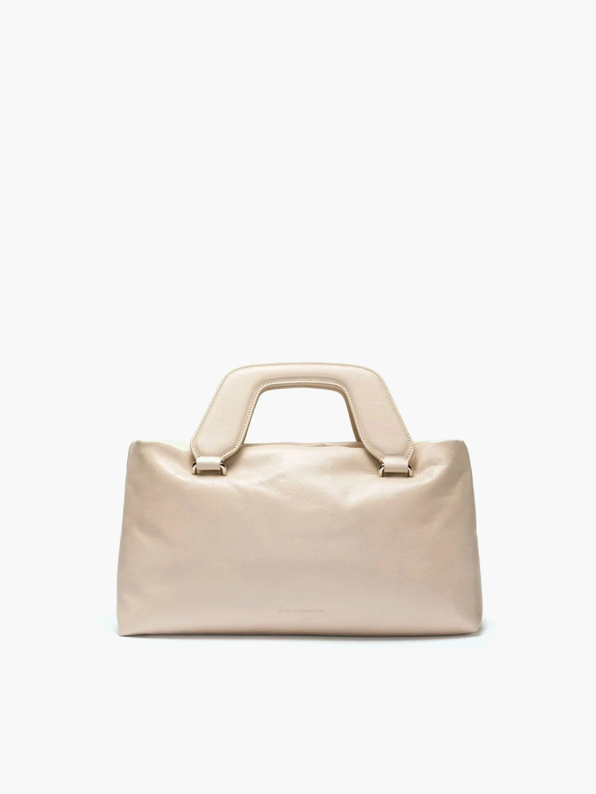 Alice Large Crinkled Cream Bag - āim / Handmade in Italy