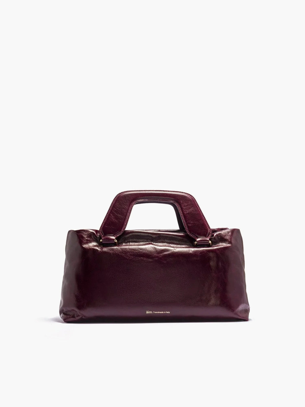 Alice Large Crinkled Merlot Bag - āim / Handmade in Italy