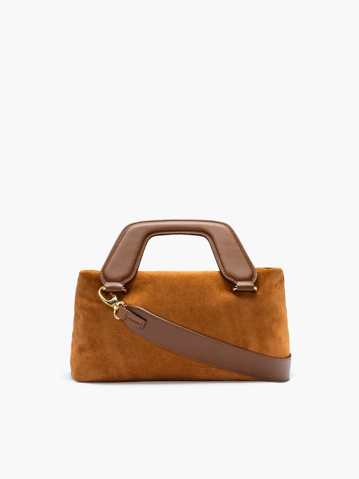Alice Large Suede Caramel Bag - āim / Handmade in Italy