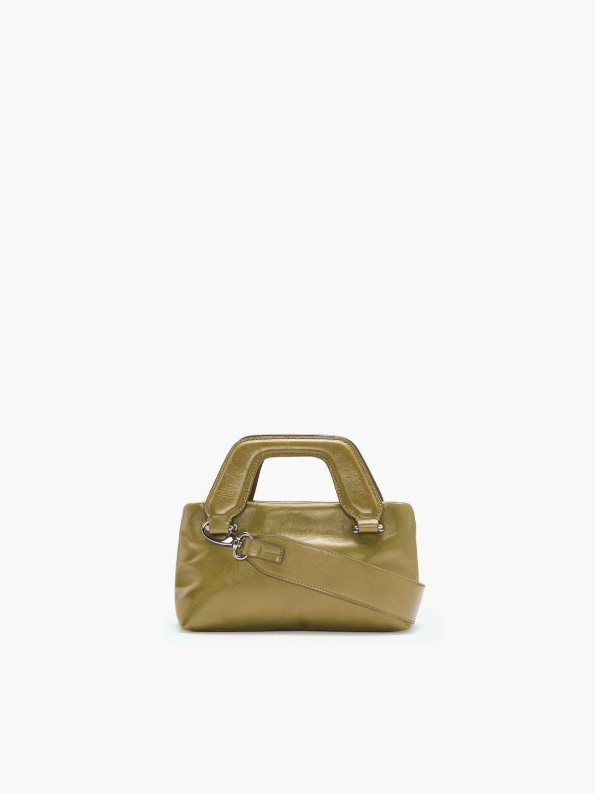Alice Nano Crinkled Olive Bag - āim / Handmade in Italy
