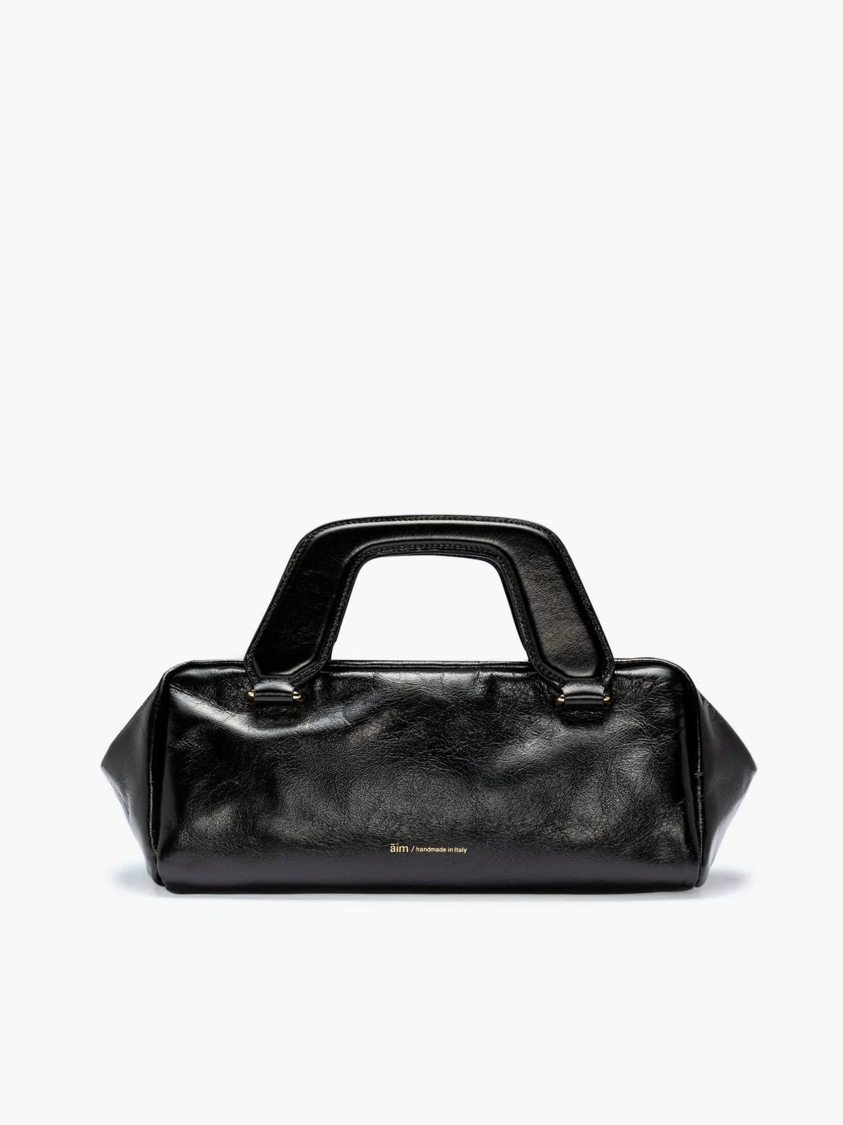 Bonnie Crinkled Black Bag - āim / Handmade in Italy