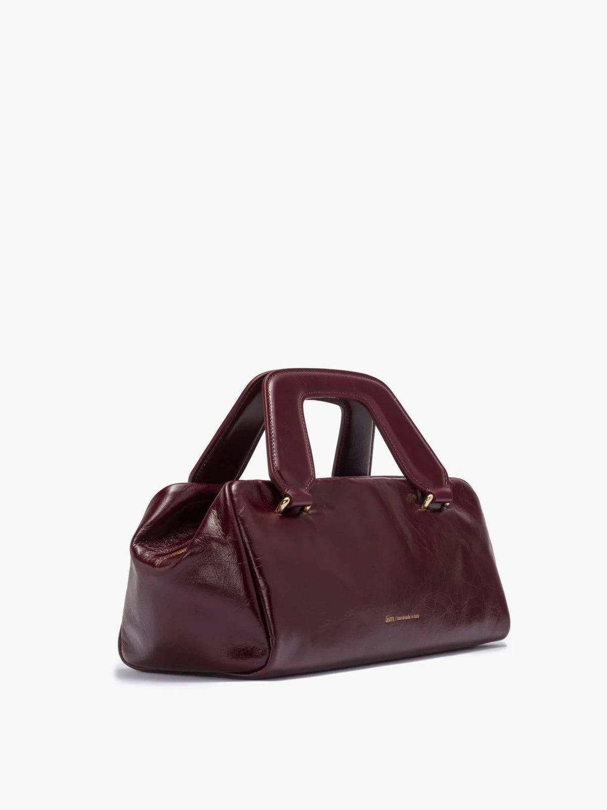 Bonnie Crinkled Merlot Bag - āim / Handmade in Italy