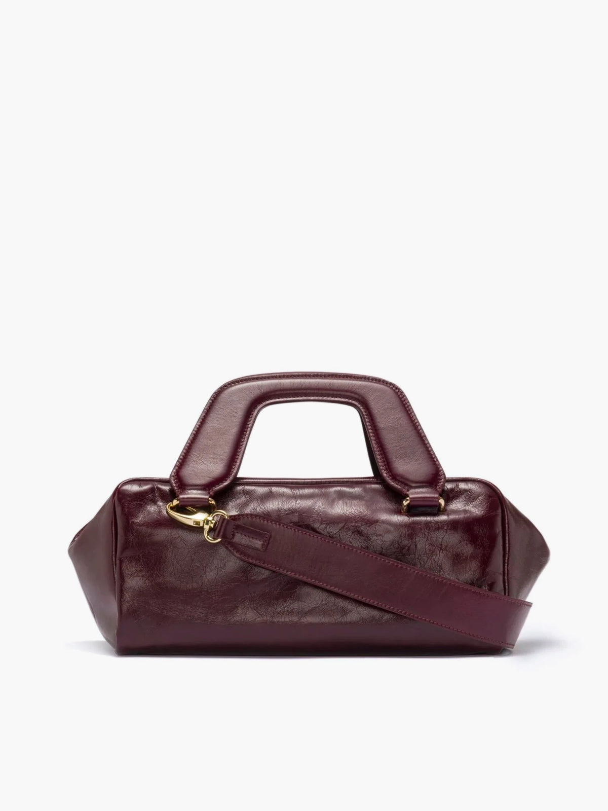 Bonnie Crinkled Merlot Bag - āim / Handmade in Italy