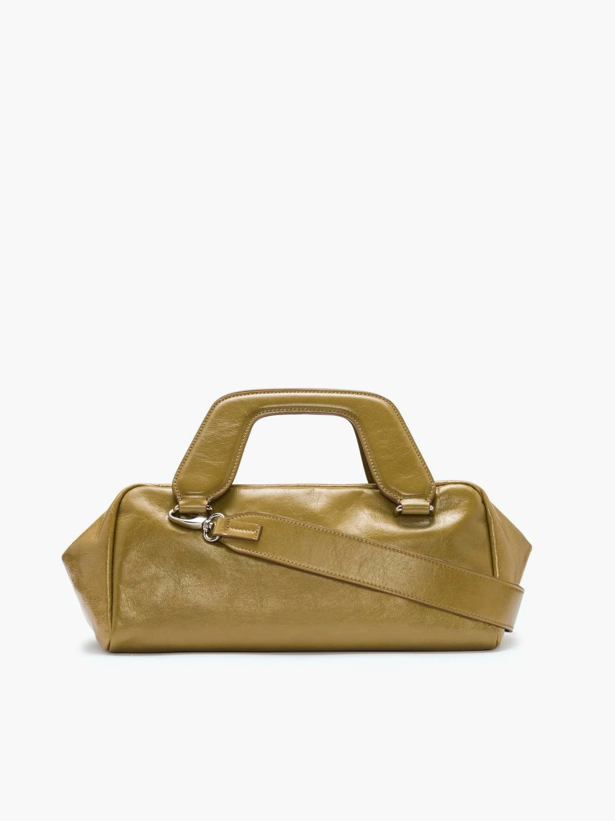 Bonnie Crinkled Olive Bag - āim / Handmade in Italy