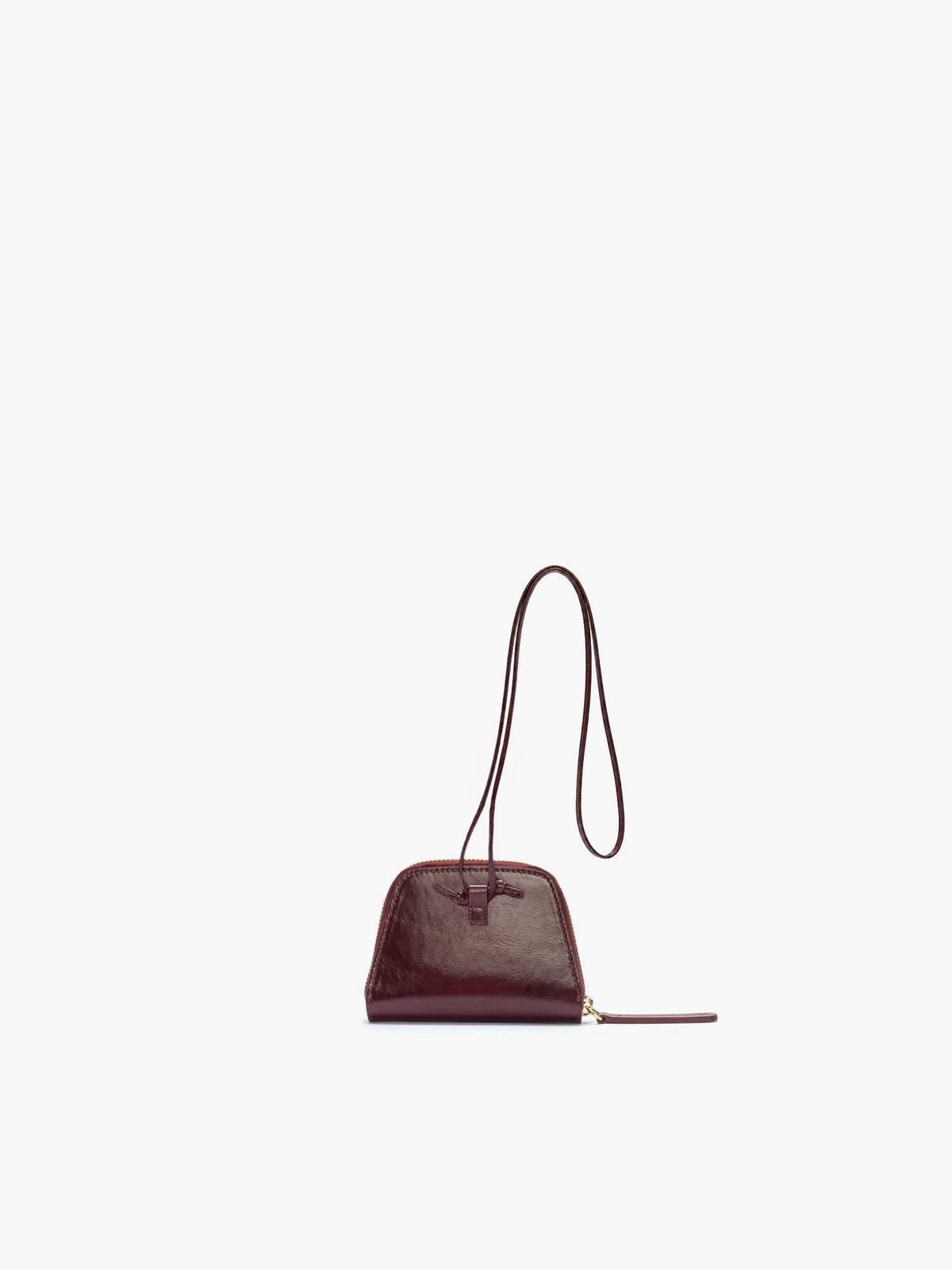 Leo Crinkled Merlot Bag - āim / Handmade in Italy