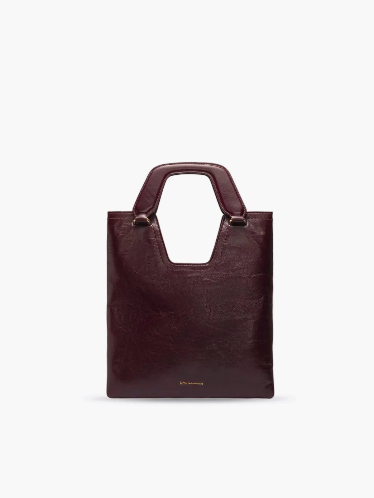 Mia Crinkled Merlot Bag - āim / Handmade in Italy
