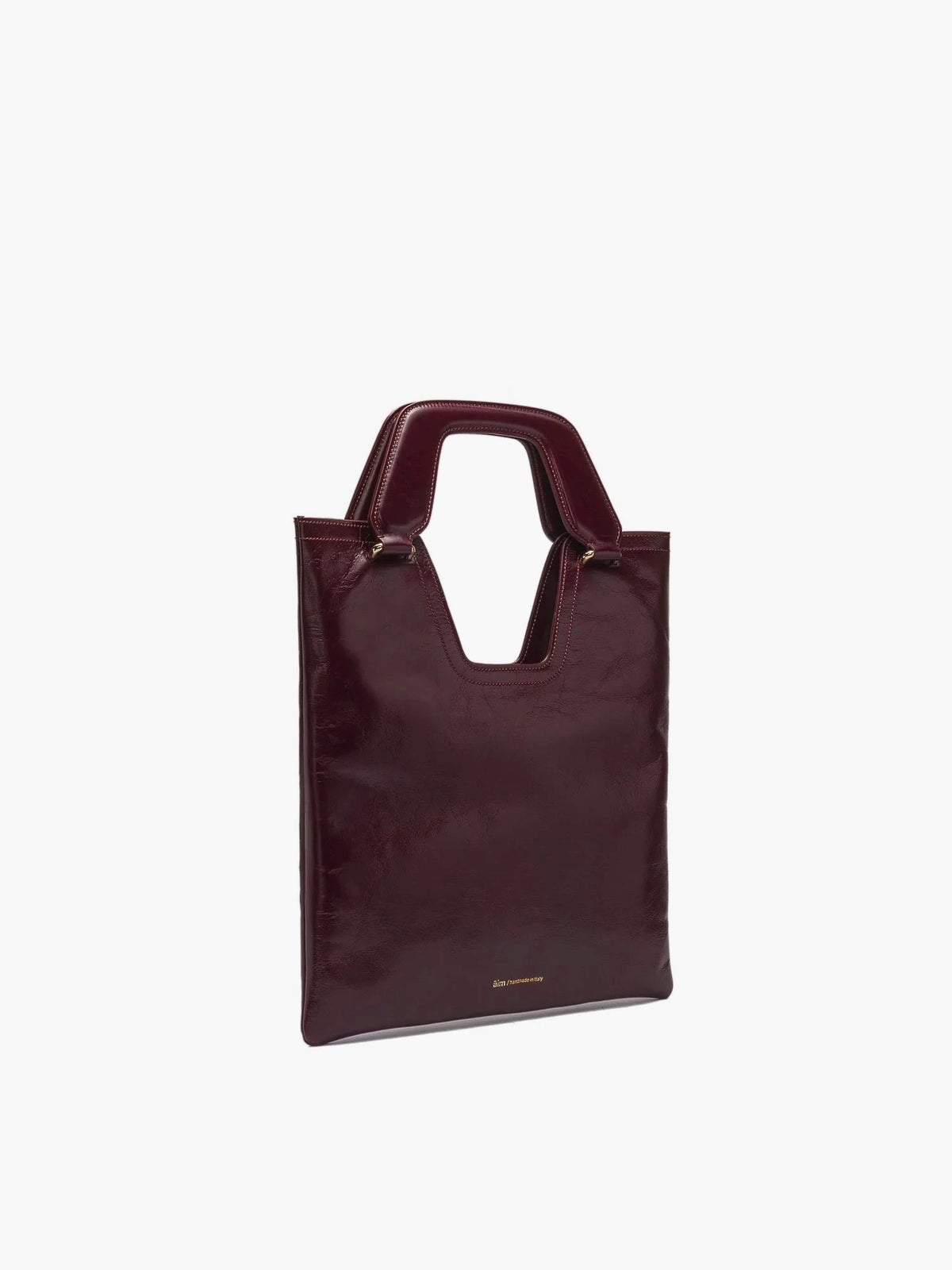 Mia Crinkled Merlot Bag - āim / Handmade in Italy