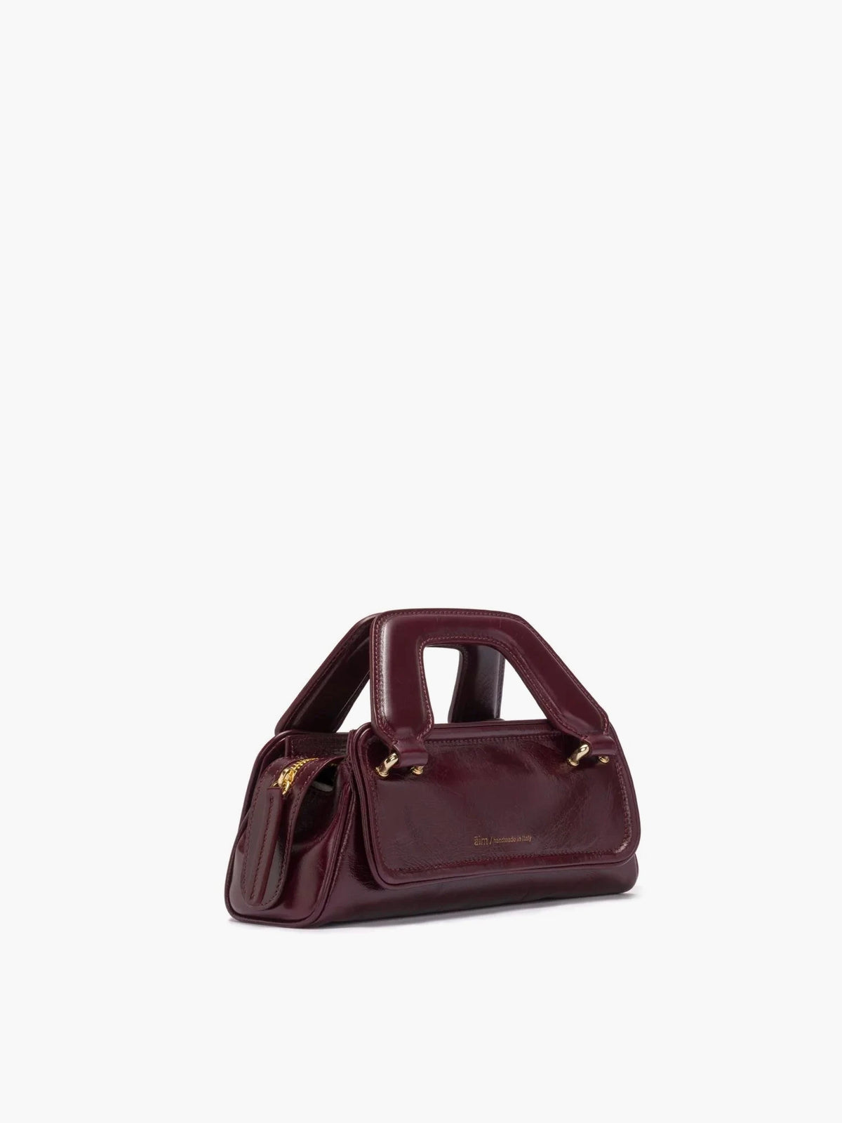 Soft Olivia Micro Crinkled Merlot Bag - āim / Handmade in Italy