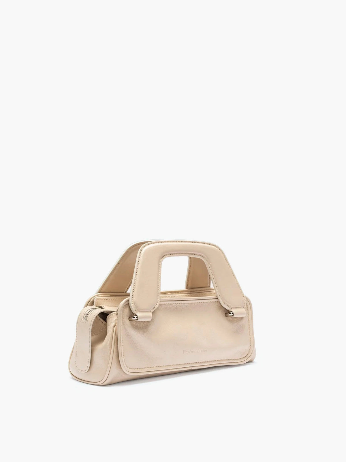 Soft Olivia Mini Crinkled Cream Bag - āim / Handmade in Italy