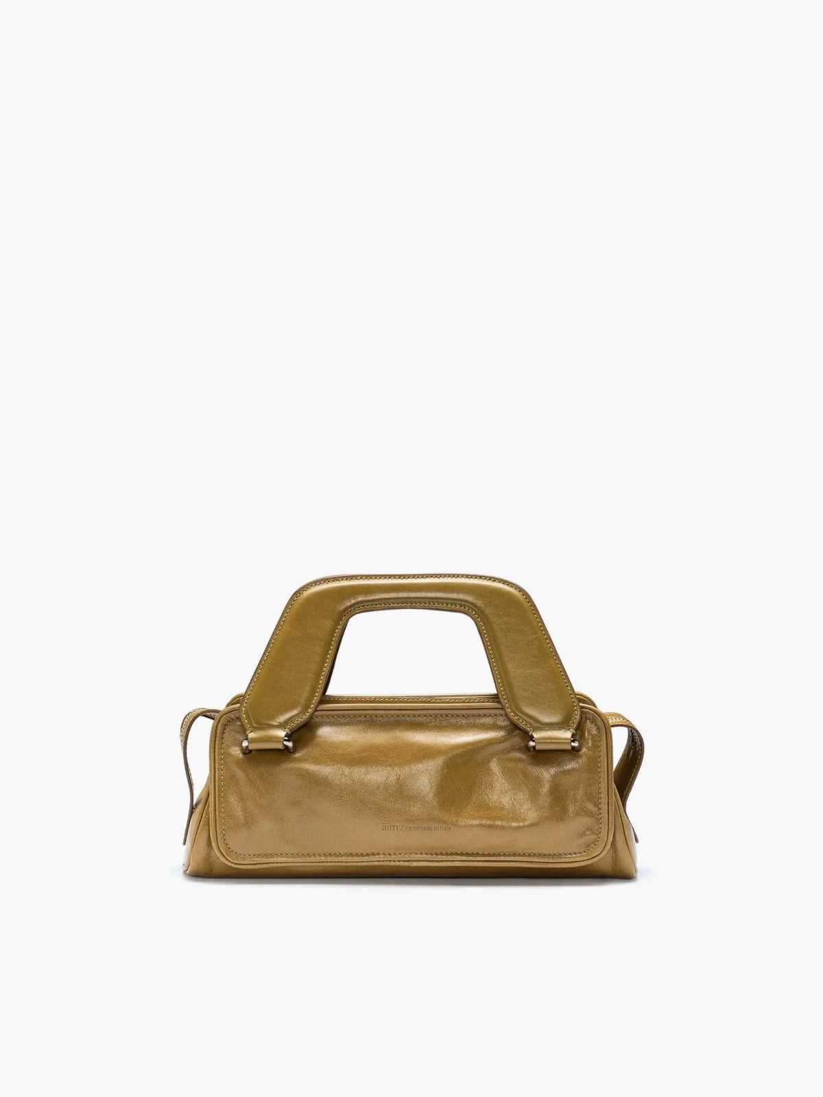 Soft Olivia Mini Crinkled Olive Bag - āim / Handmade in Italy