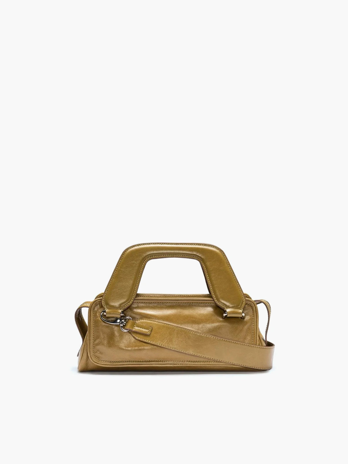 Soft Olivia Mini Crinkled Olive Bag - āim / Handmade in Italy