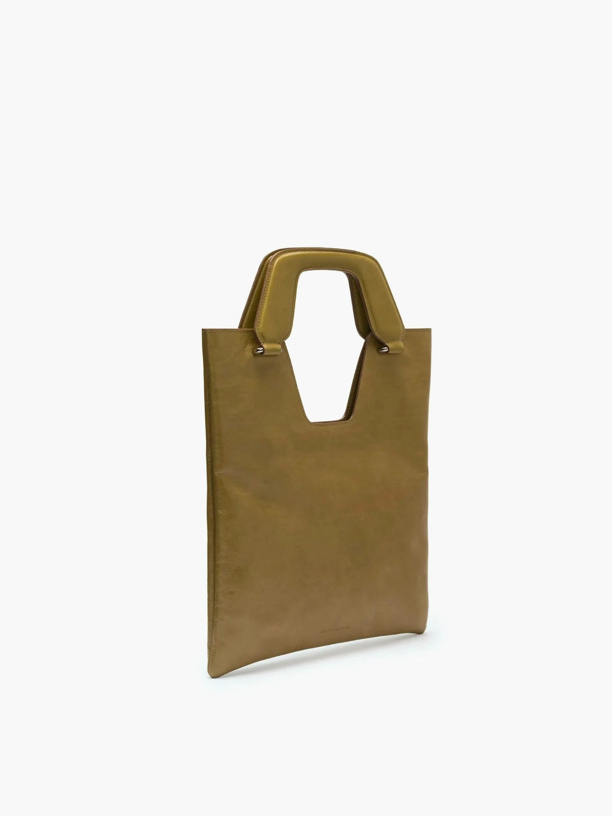 Mia Crinkled Olive Bag - āim / Handmade in Italy