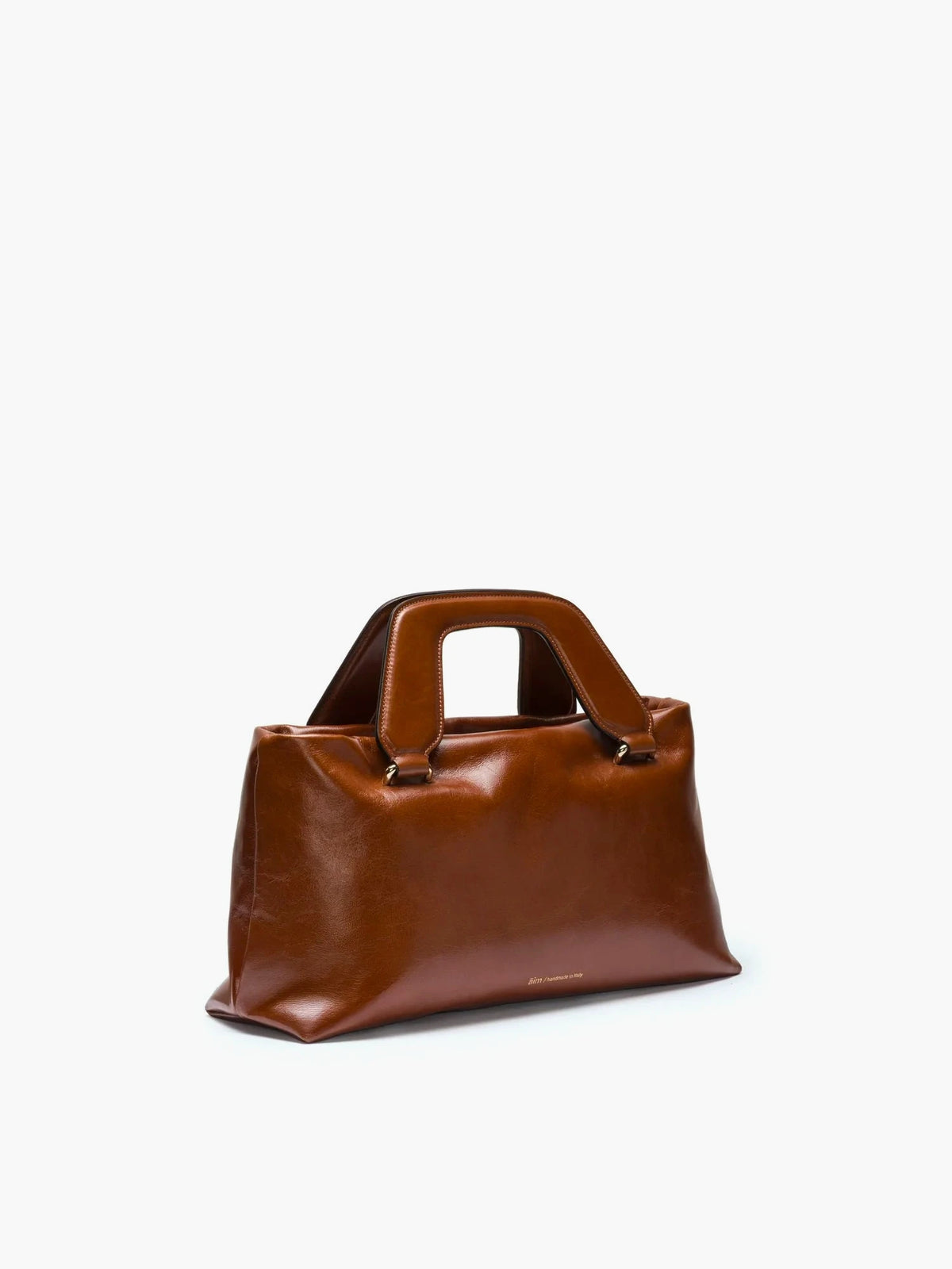 Alice Large Crinkled Brandy Bag - āim / Handmade in Italy