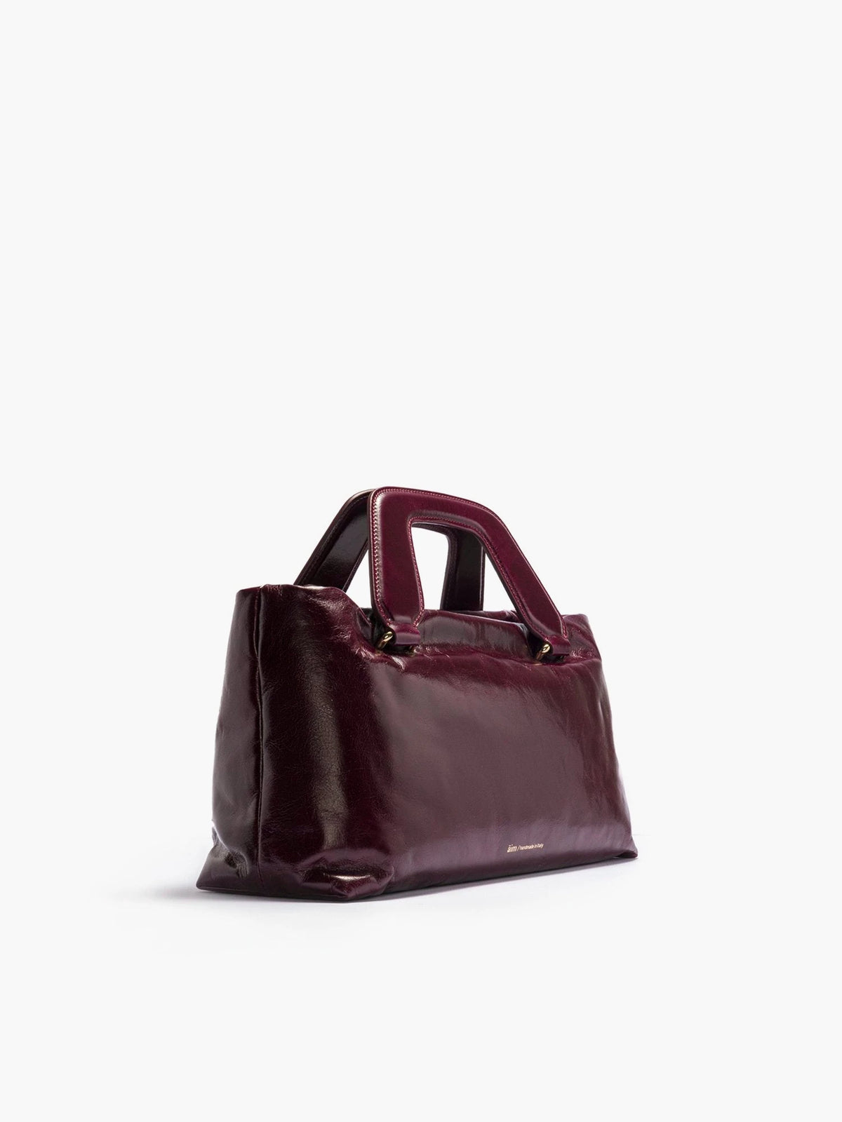 Alice Large Crinkled Merlot Bag - āim / Handmade in Italy