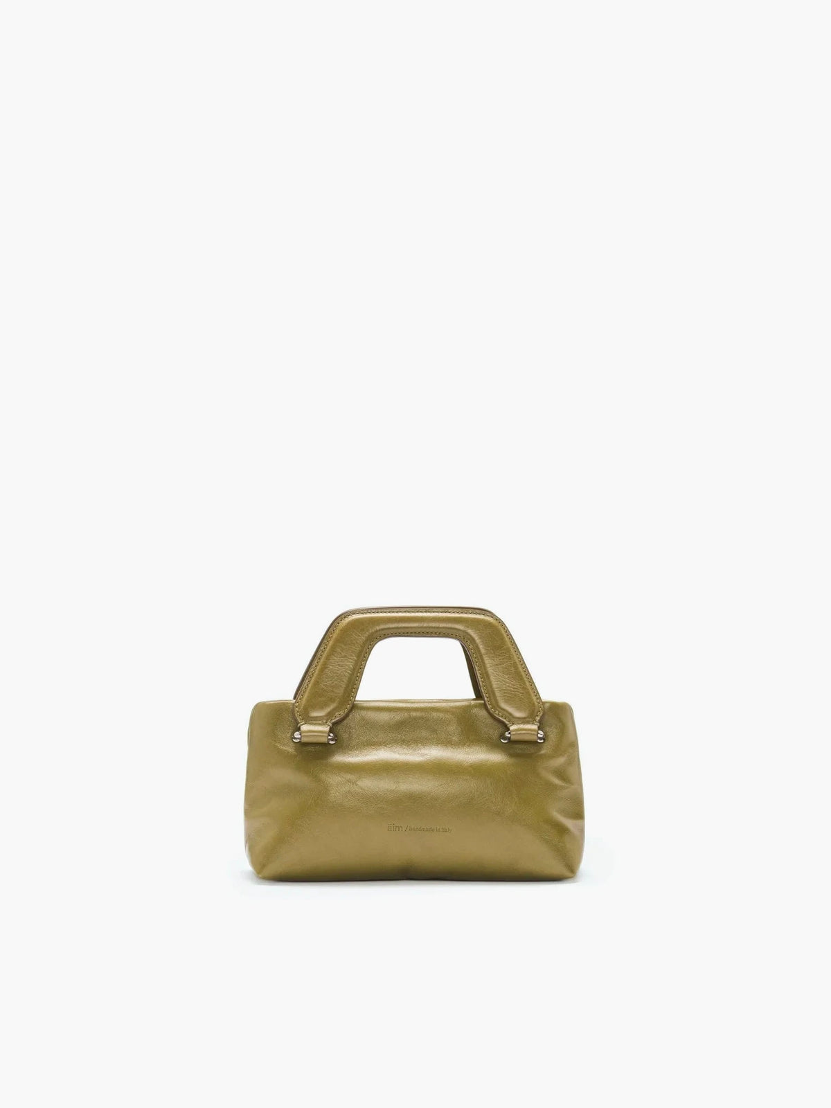 Alice Nano Crinkled Olive Bag - āim / Handmade in Italy