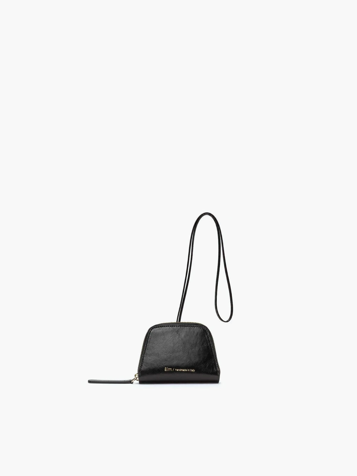 Leo Crinkled Black Bag - āim / Handmade in Italy