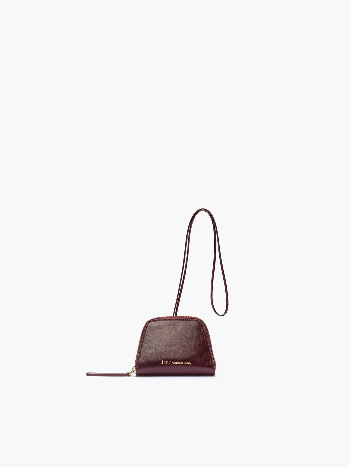Leo Crinkled Merlot Bag - āim / Handmade in Italy