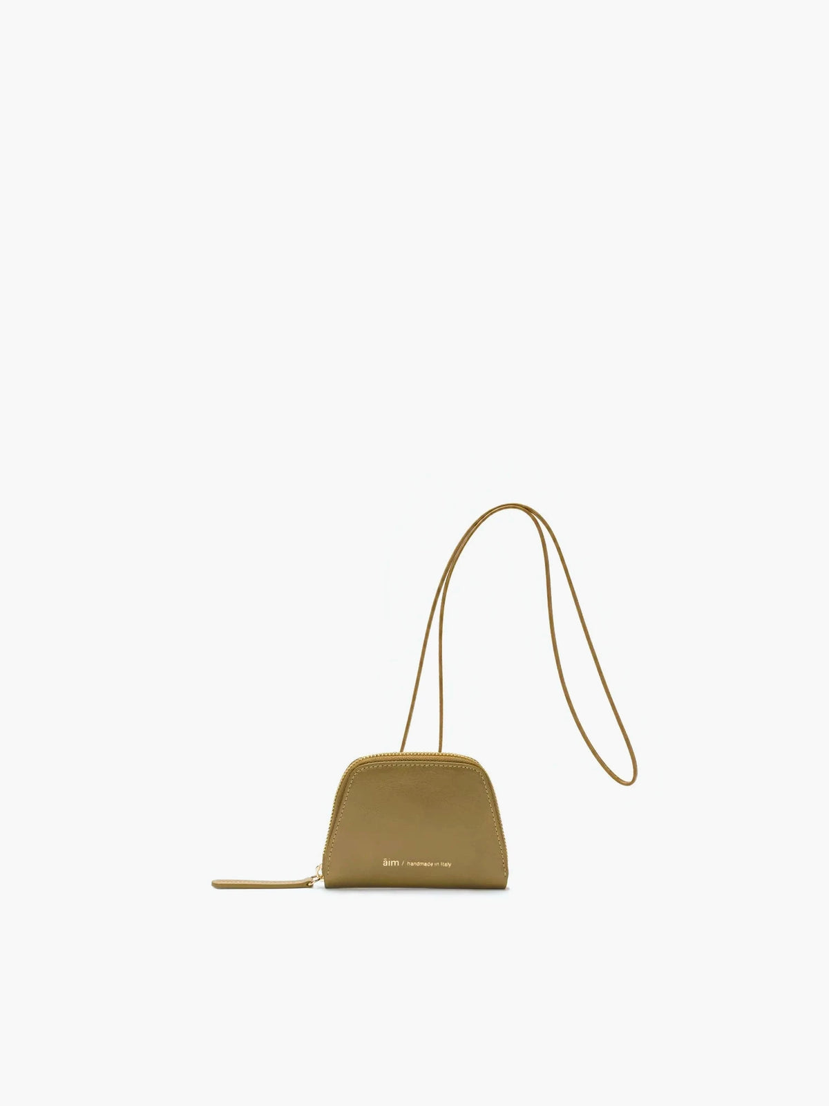 Leo Crinkled Olive Bag - āim / Handmade in Italy