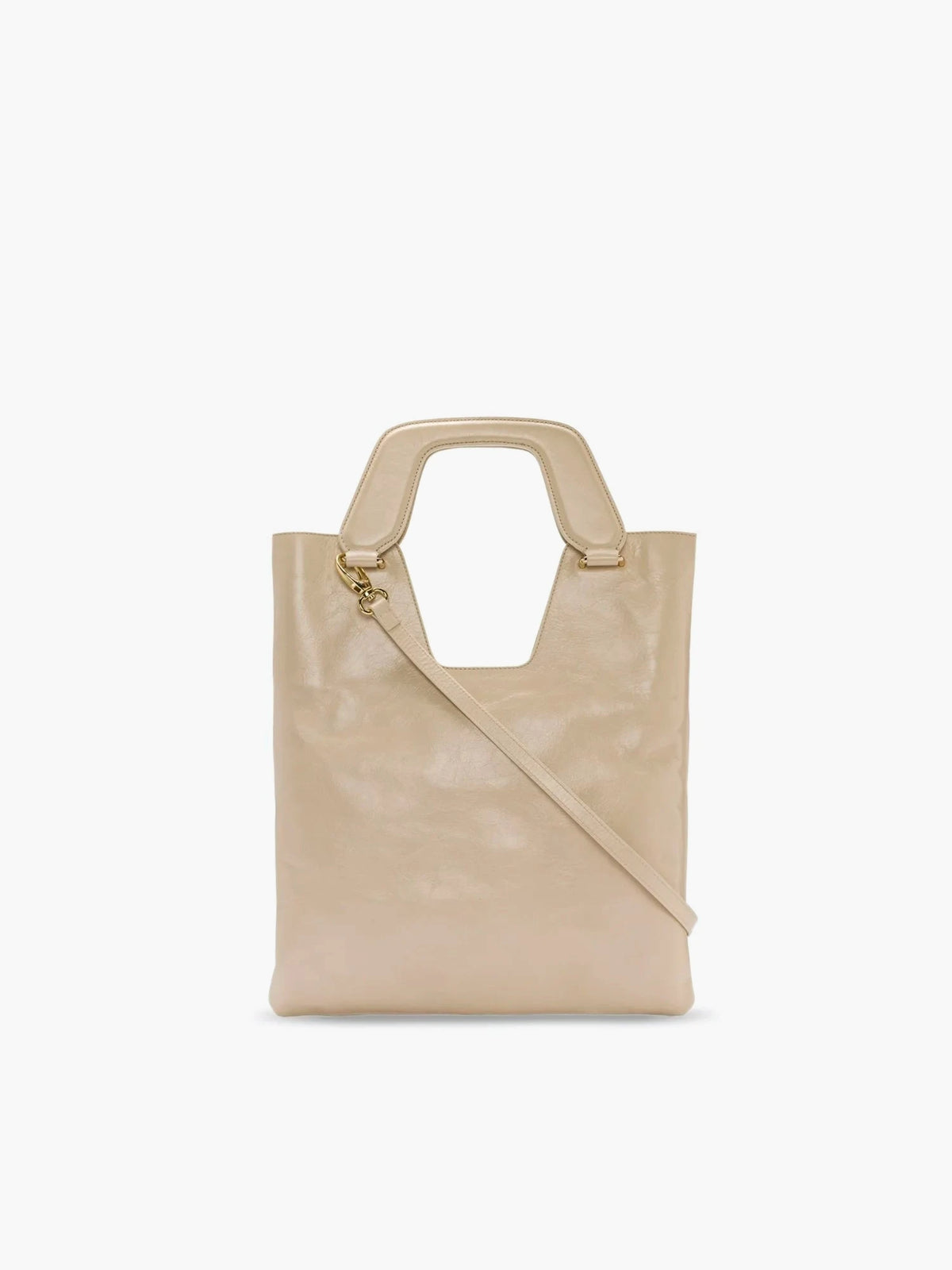 Mia Crinkled Cream Bag - āim / Handmade in Italy