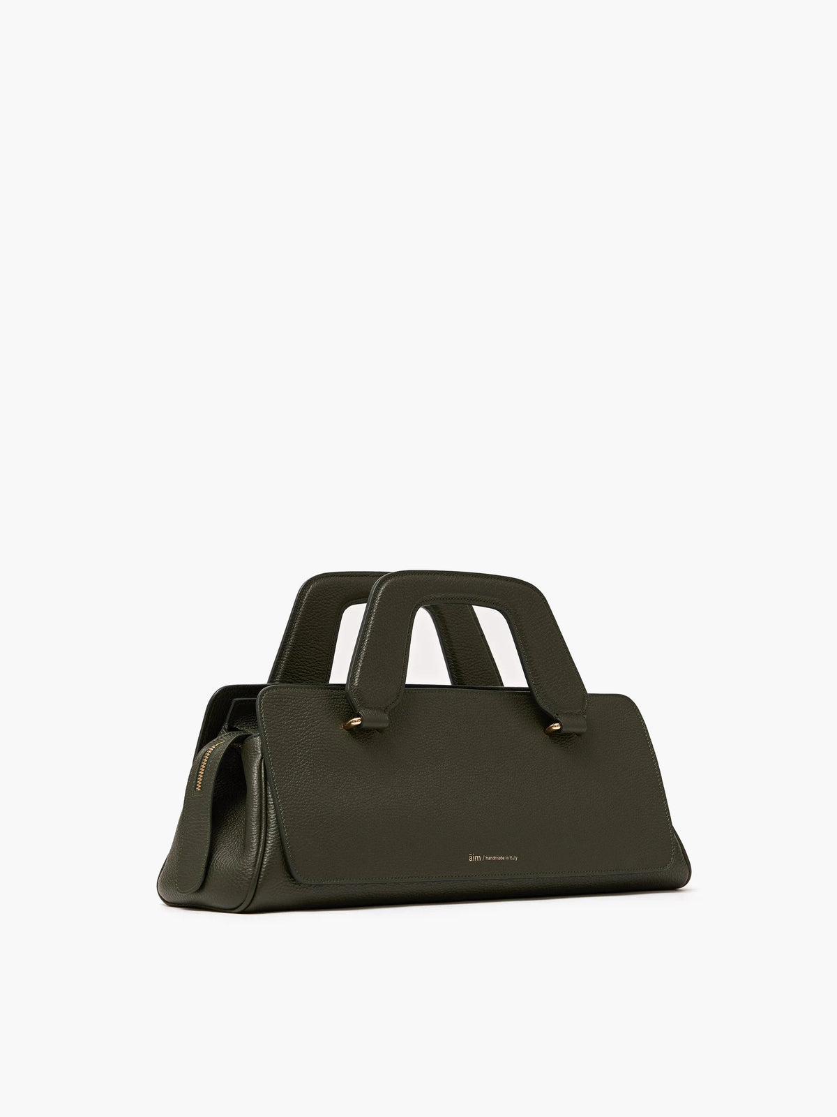 Olivia Grain Khaki Bag - āim / Handmade in Italy
