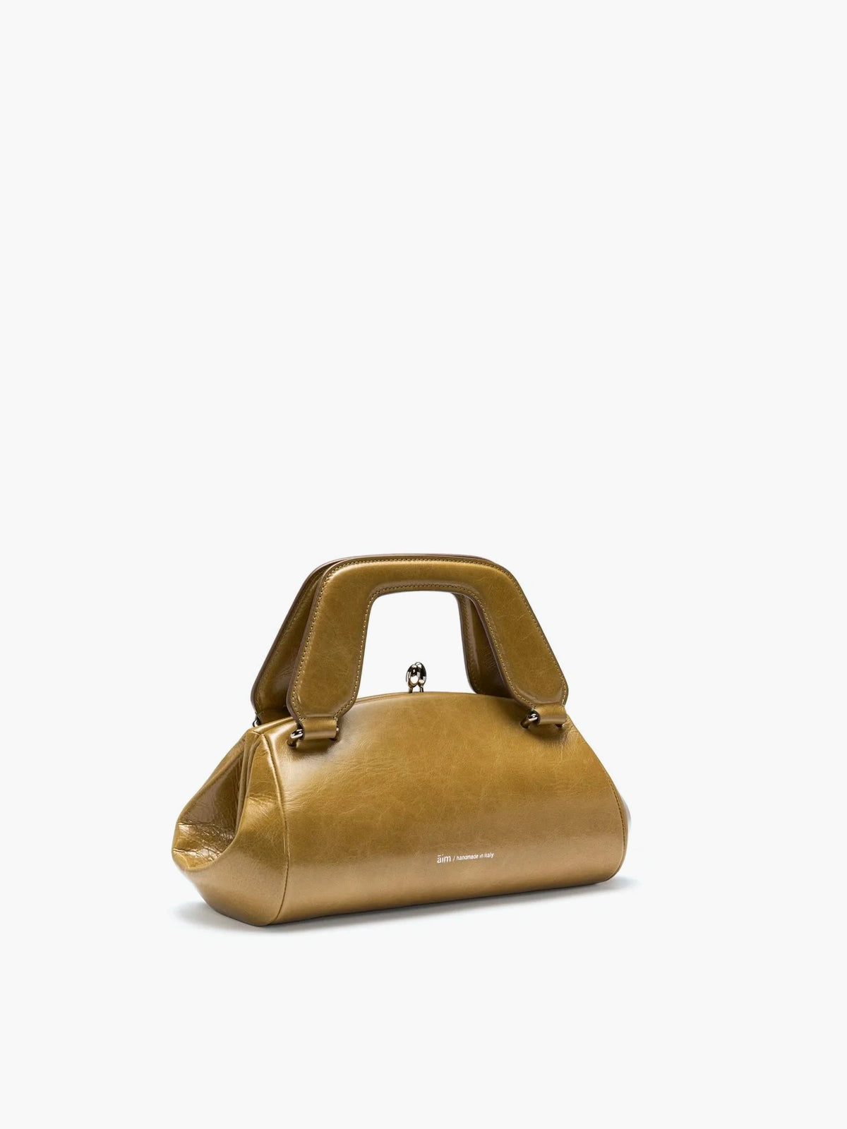 Polly Crinkled Olive Bag - āim / Handmade in Italy