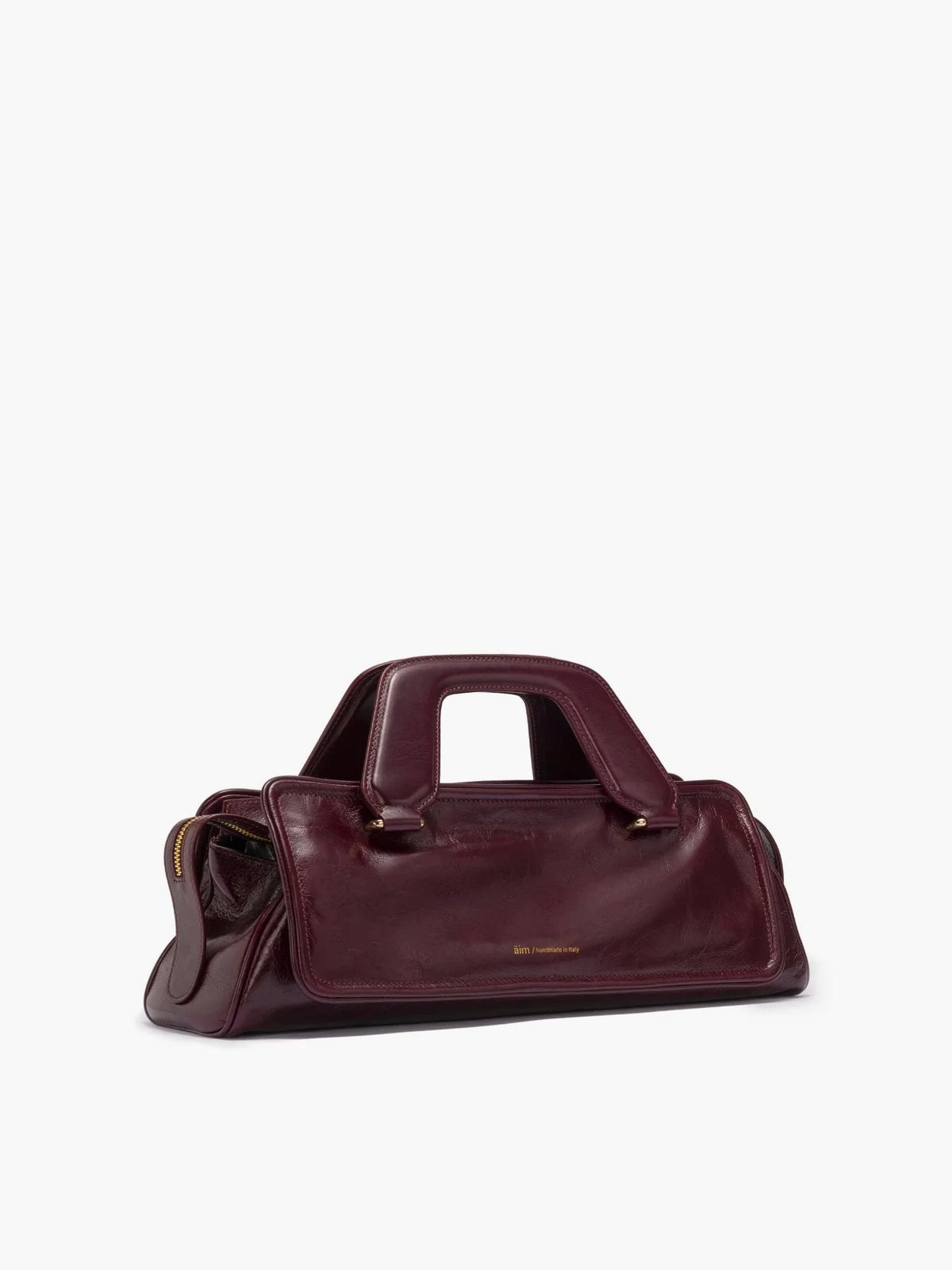 Soft Olivia Crinkled Merlot Bag - āim / Handmade in Italy
