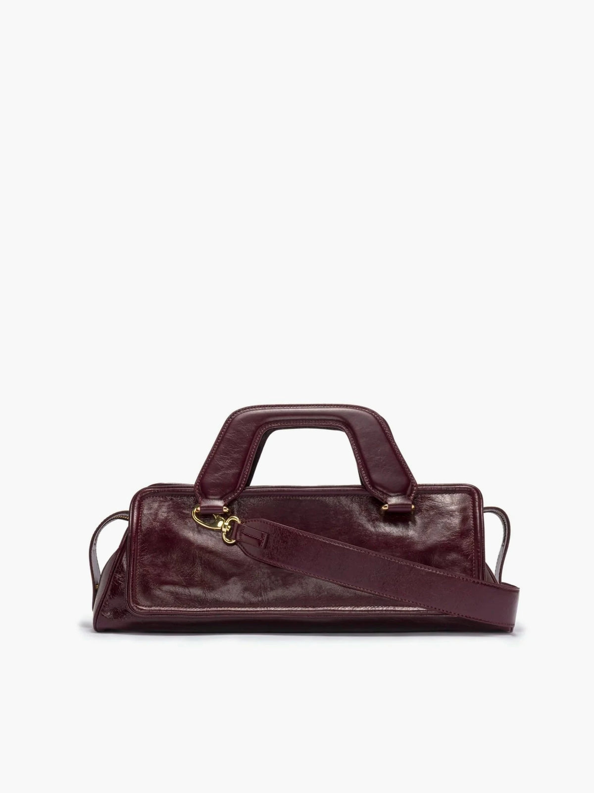 Soft Olivia Crinkled Merlot Bag - āim / Handmade in Italy