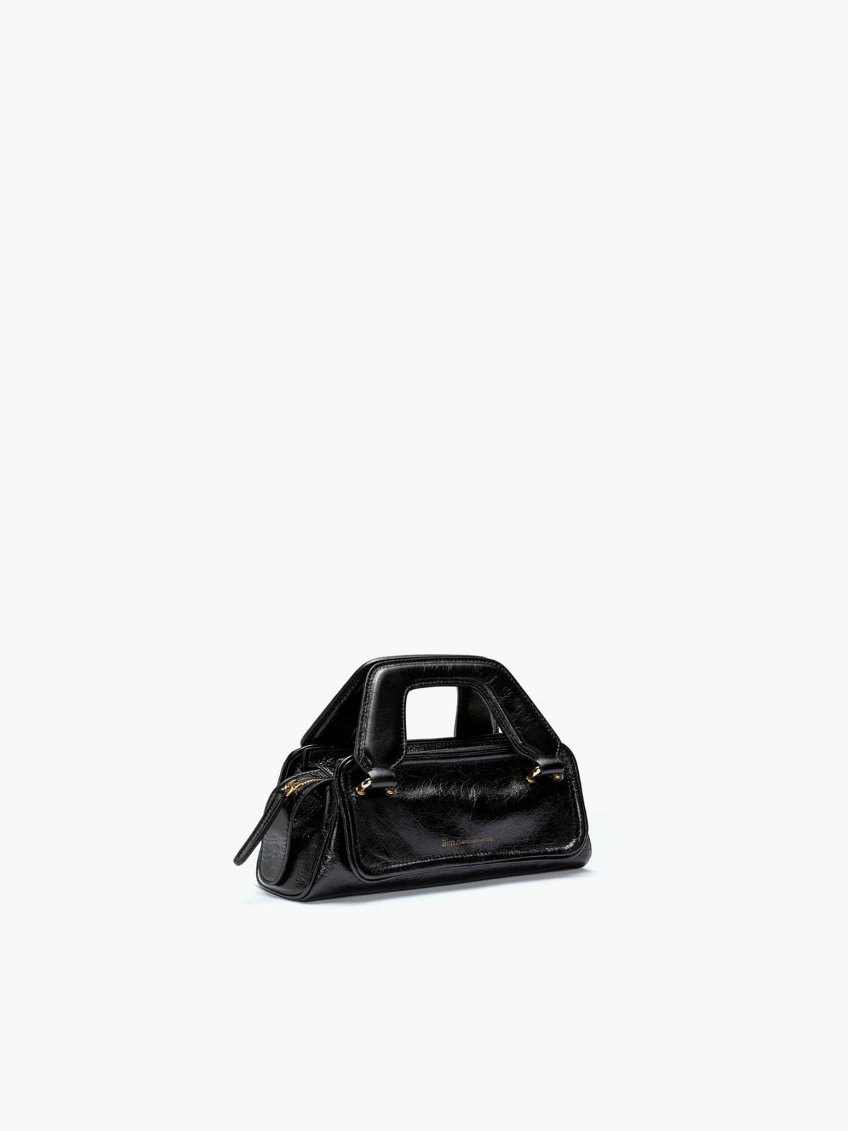 Soft Olivia Micro Crinkled Black Bag - āim / Handmade in Italy