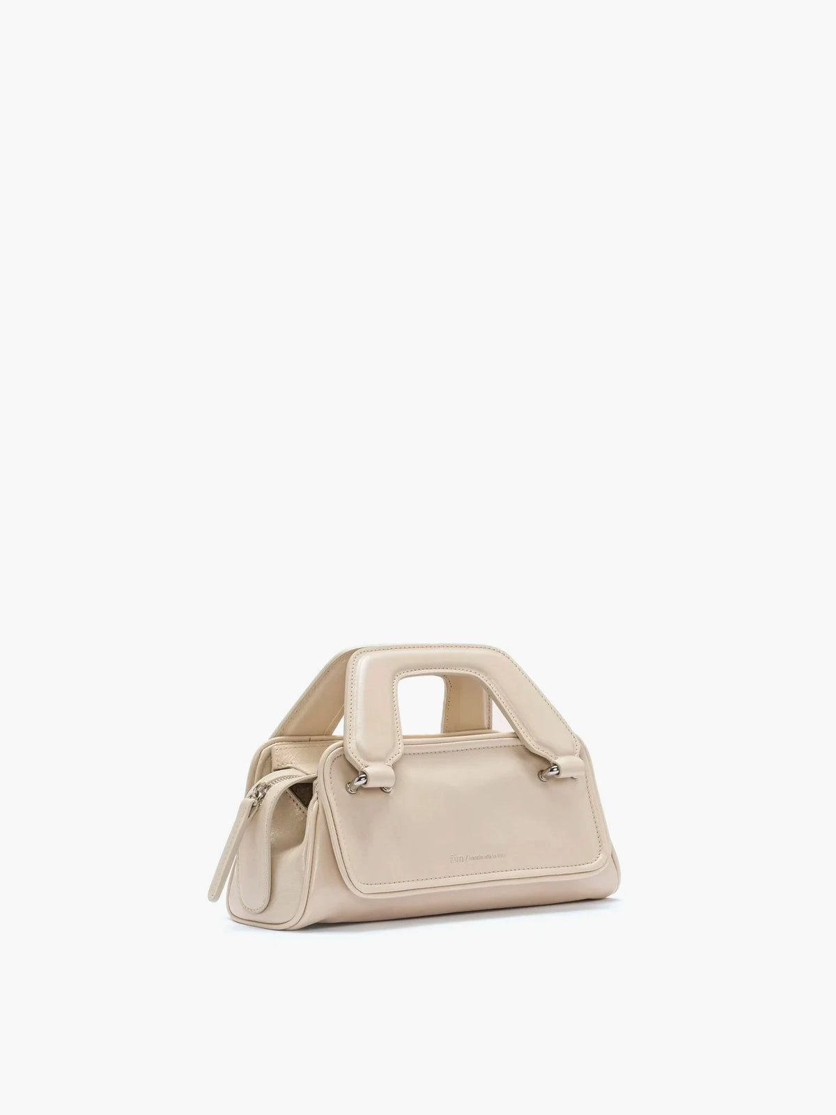Soft Olivia Micro Crinkled Cream Bag - āim / Handmade in Italy