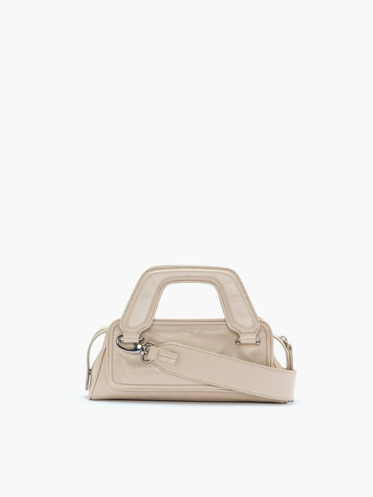 Soft Olivia Micro Crinkled Cream Bag - āim / Handmade in Italy