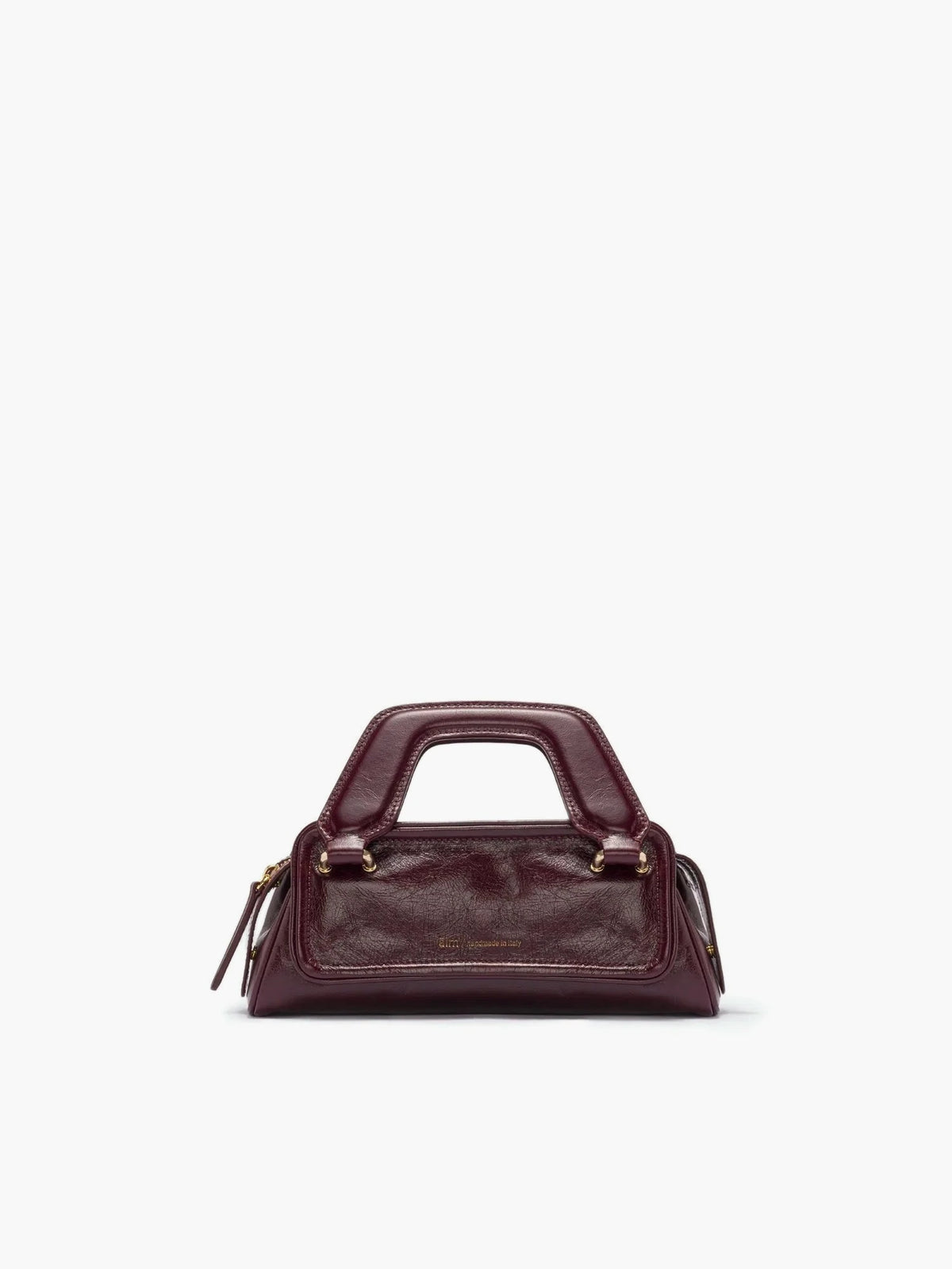 Soft Olivia Micro Crinkled Merlot Bag - āim / Handmade in Italy
