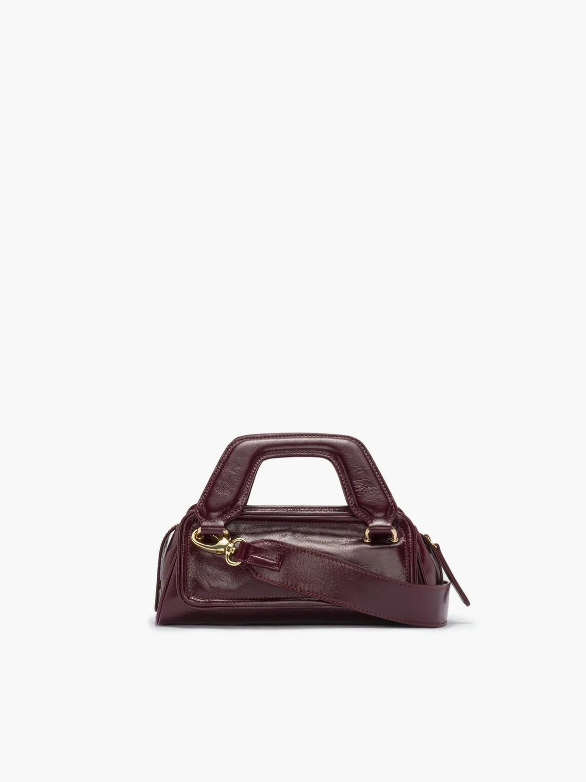 Soft Olivia Micro Crinkled Merlot Bag - āim / Handmade in Italy