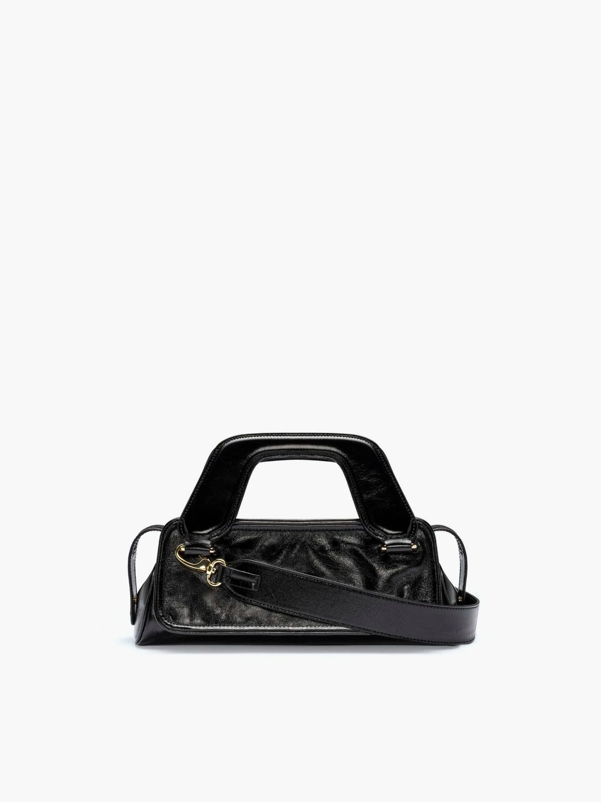 Soft Olivia Mini Crinkled Black Bag - āim / Handmade in Italy