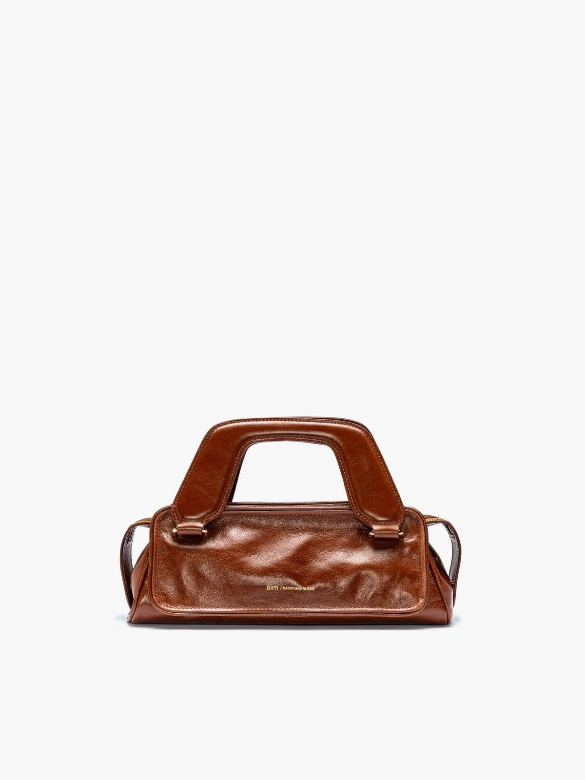 Soft Olivia Mini Crinkled Brandy Bag - āim / Handmade in Italy