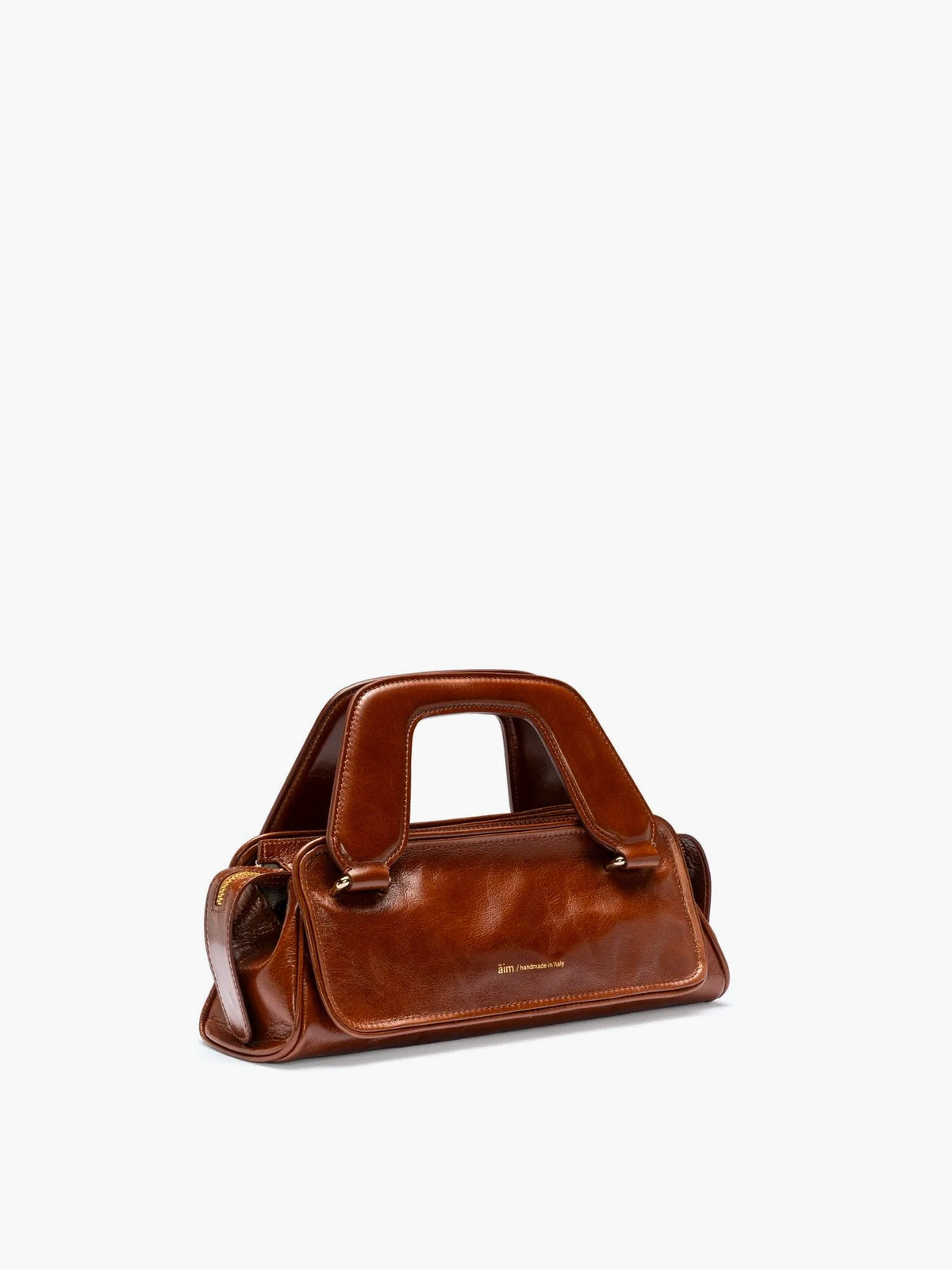 Soft Olivia Mini Crinkled Brandy Bag - āim / Handmade in Italy
